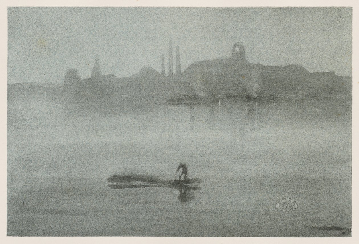 Nocturne: Elven ved Battersea av James McNeill Whistler