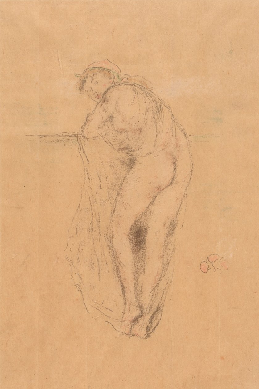 Nakenmodell, sett bakfra av James Abbott McNeill Whistler