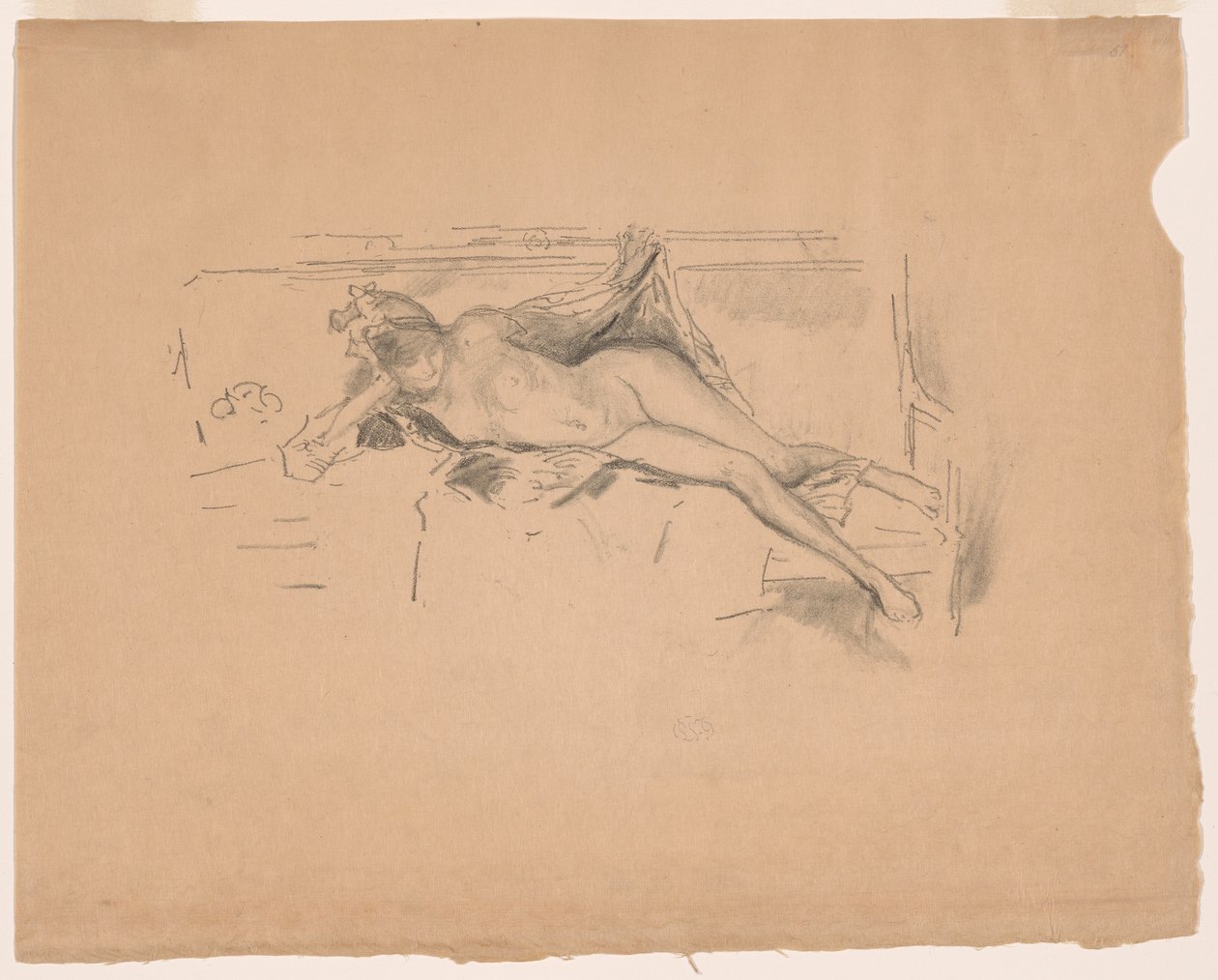 Nakenmodell, liggende av James Abbott McNeill Whistler