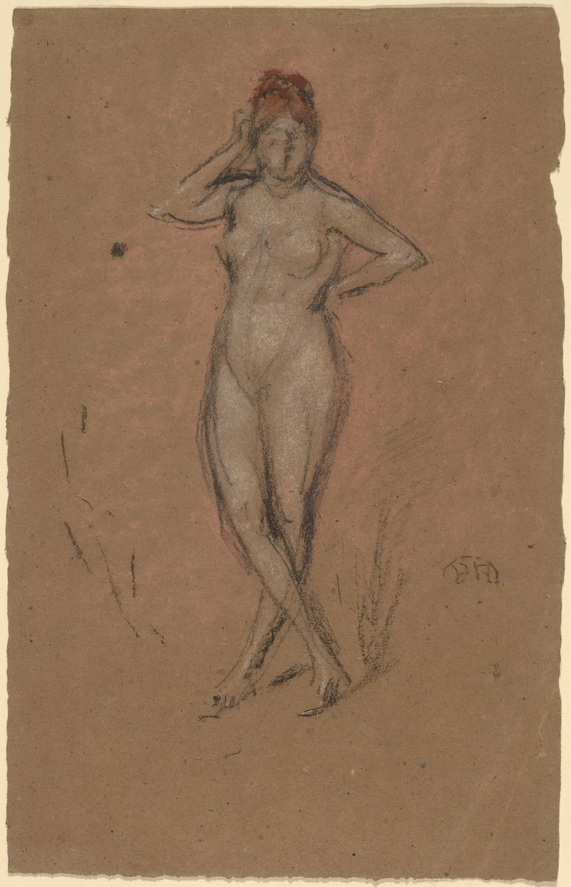 Nud în picioare cu picioarele încrucișate norvegiană av James Abbott McNeill Whistler
