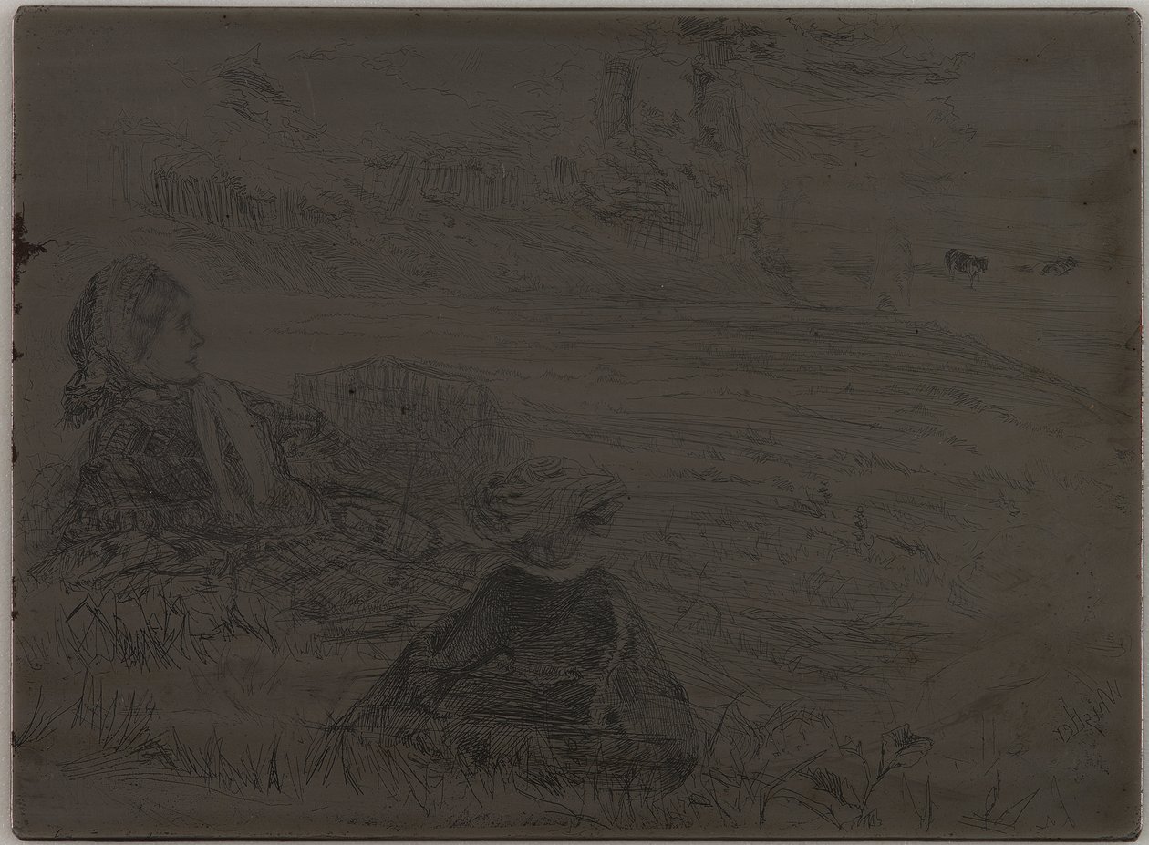 Barnepike og barn av James Abbott McNeill Whistler