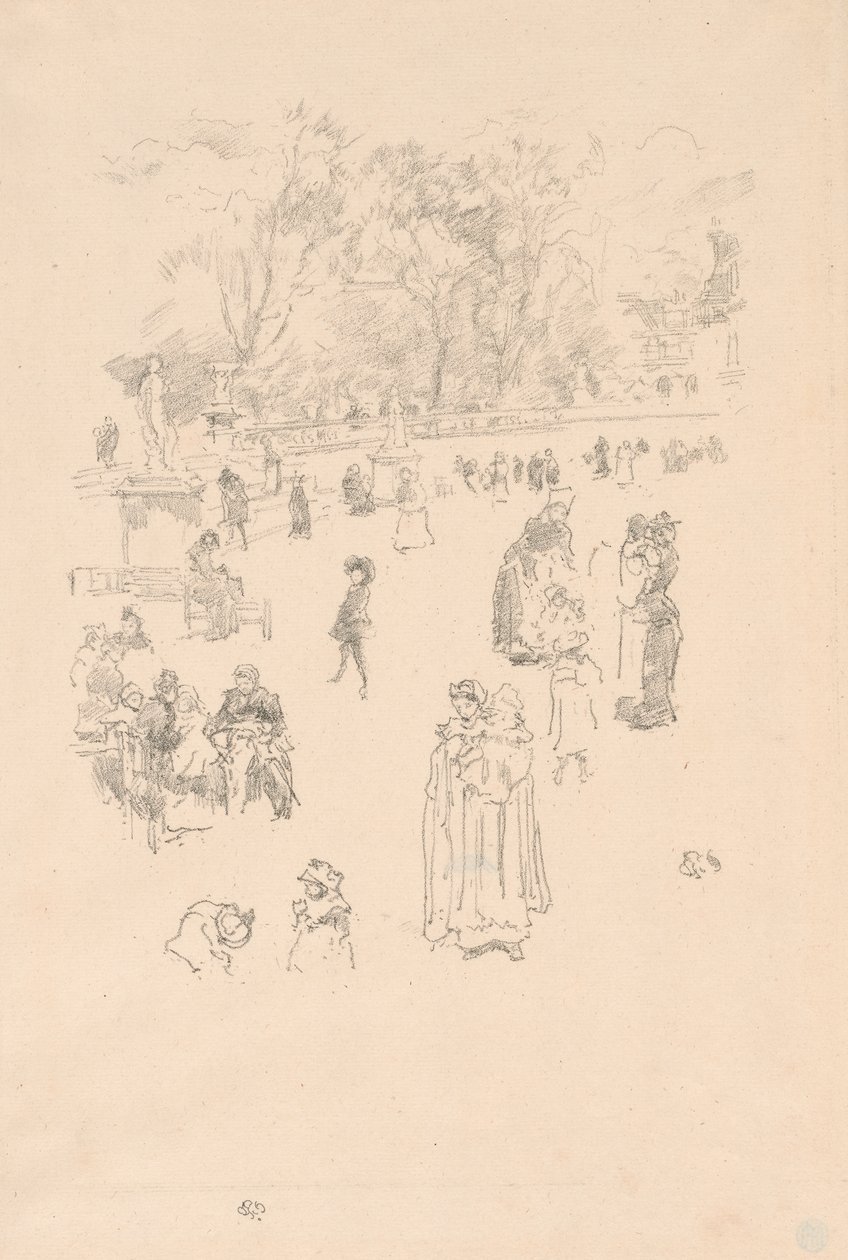 Nursemaids: "The Maids of Luxembourg" av James Abbott McNeill Whistler
