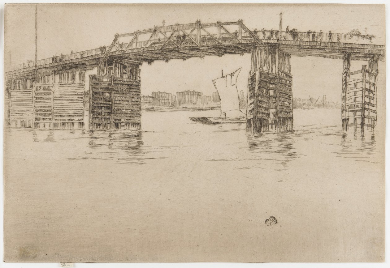 Old Battersea Bridge av James Abbott McNeill Whistler
