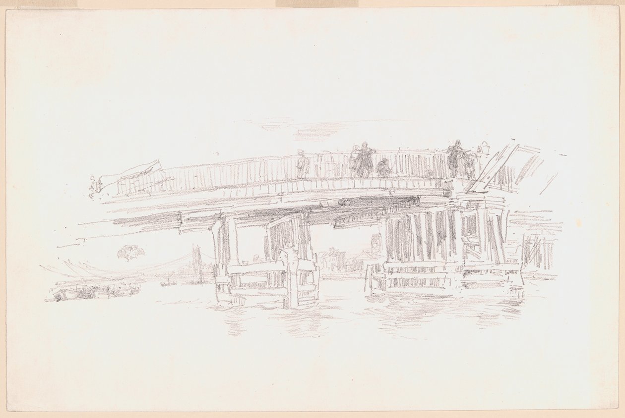 Gamle Battersea Bridge av James Abbott McNeill Whistler