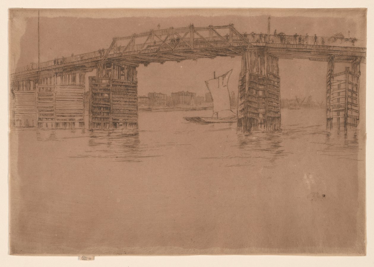 Gamle Battersea Bridge av James Abbott McNeill Whistler