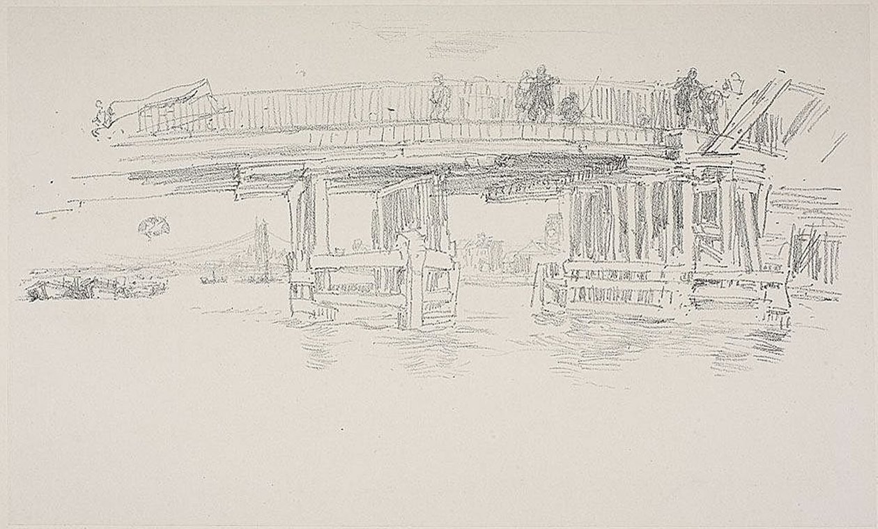 Old Battersea Bridge av James Abbott McNeill Whistler