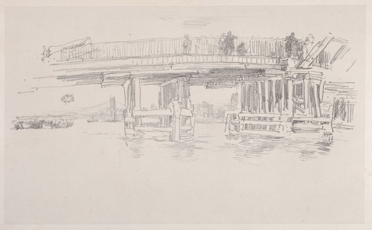 Den gamle Battersea-broen av James McNeill Whistler