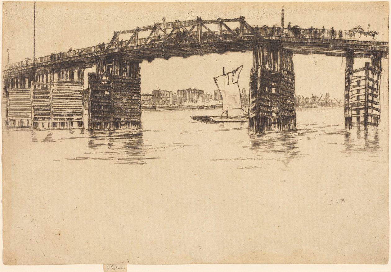 Gamle Battersea Bridge av James McNeill Whistler