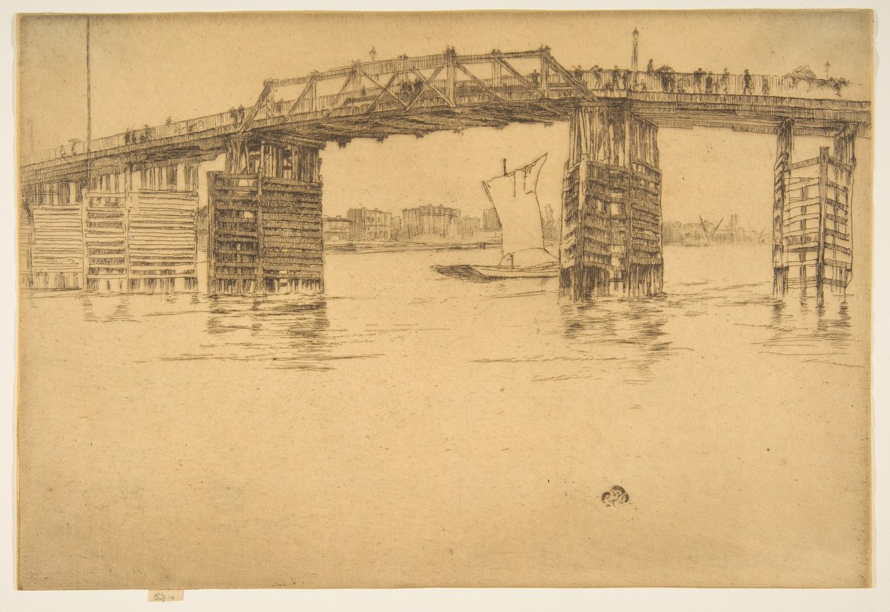 Gamle Battersea Bridge av James McNeill Whistler