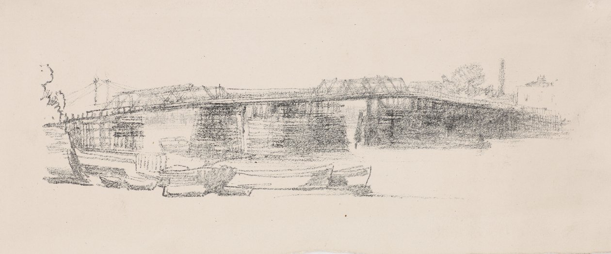 Old Battersea Bridge, nr. 2 av James Abbott McNeill Whistler