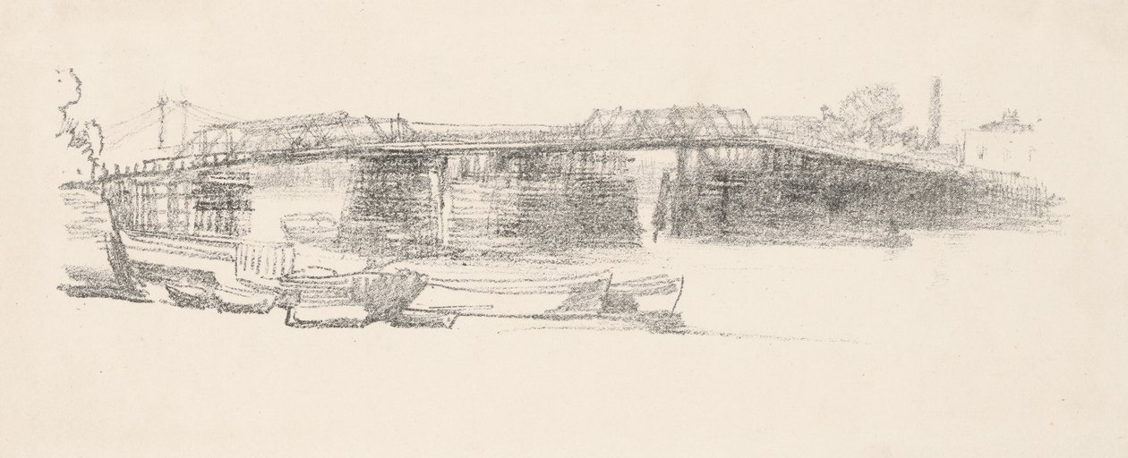 Old Battersea Bridge, nr. 2 av James Abbott McNeill Whistler
