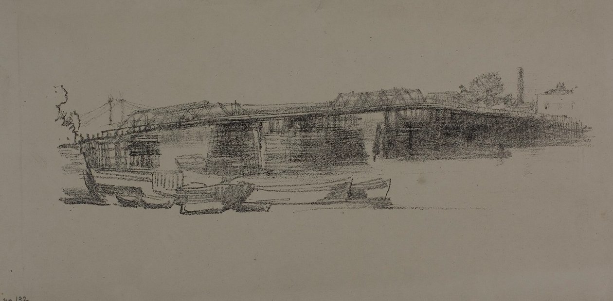 Old Battersea Bridge, nr. 2 av James Abbott McNeill Whistler