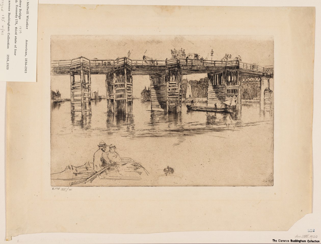 Gamle Putney Bridge av James Abbott McNeill Whistler