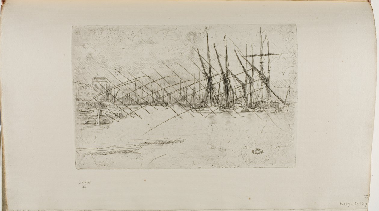 Pickle Herring Wharf av James Abbott McNeill Whistler