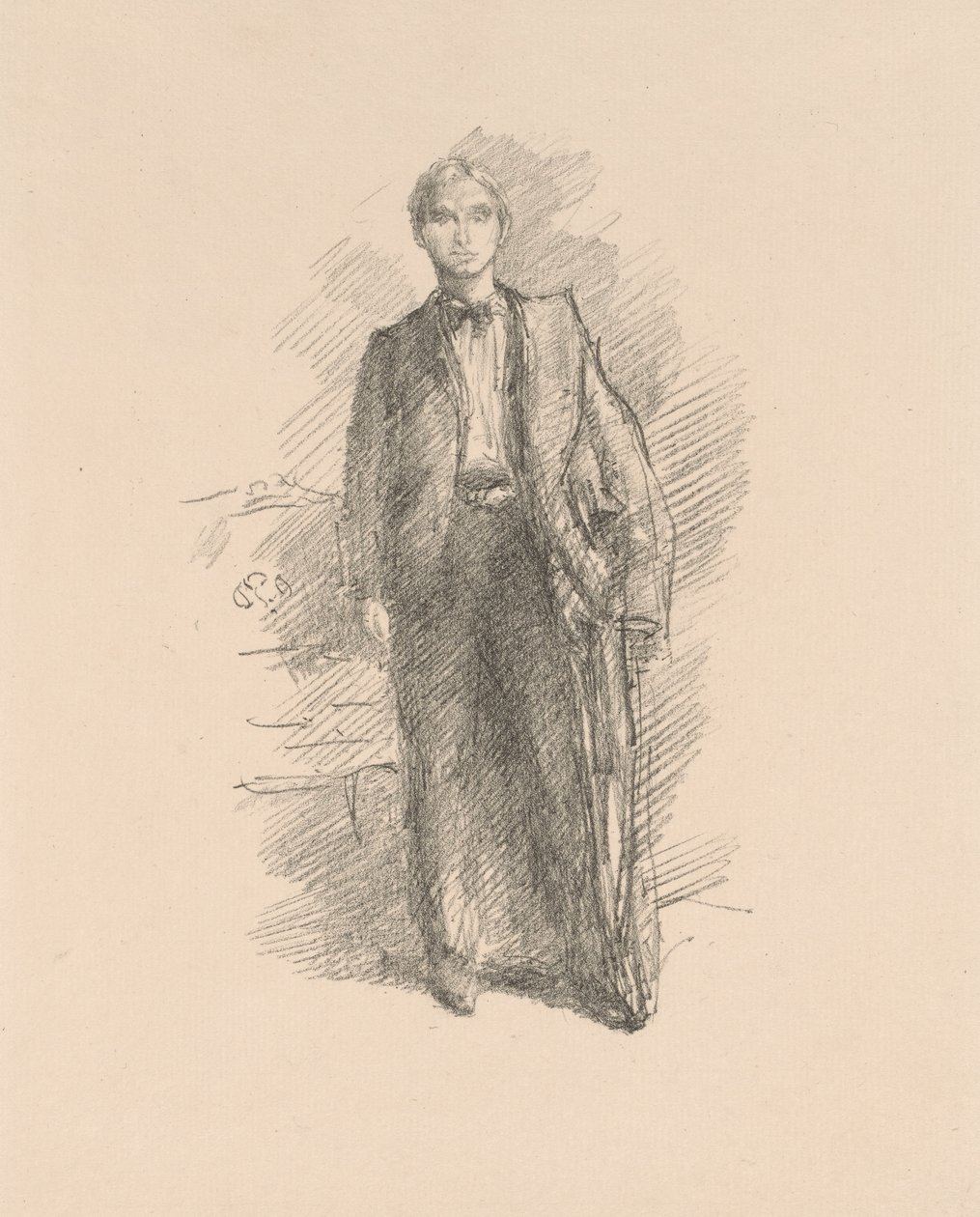 Portrettstudie: Herbert C. Pollitt av James Abbott McNeill Whistler