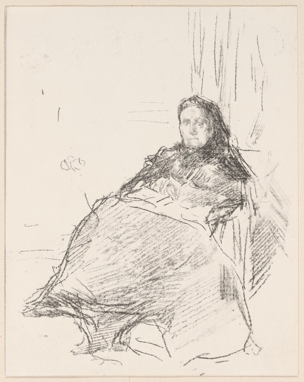 Portrettstudie: Mrs. Philip, nr. 2 av James Abbott McNeill Whistler