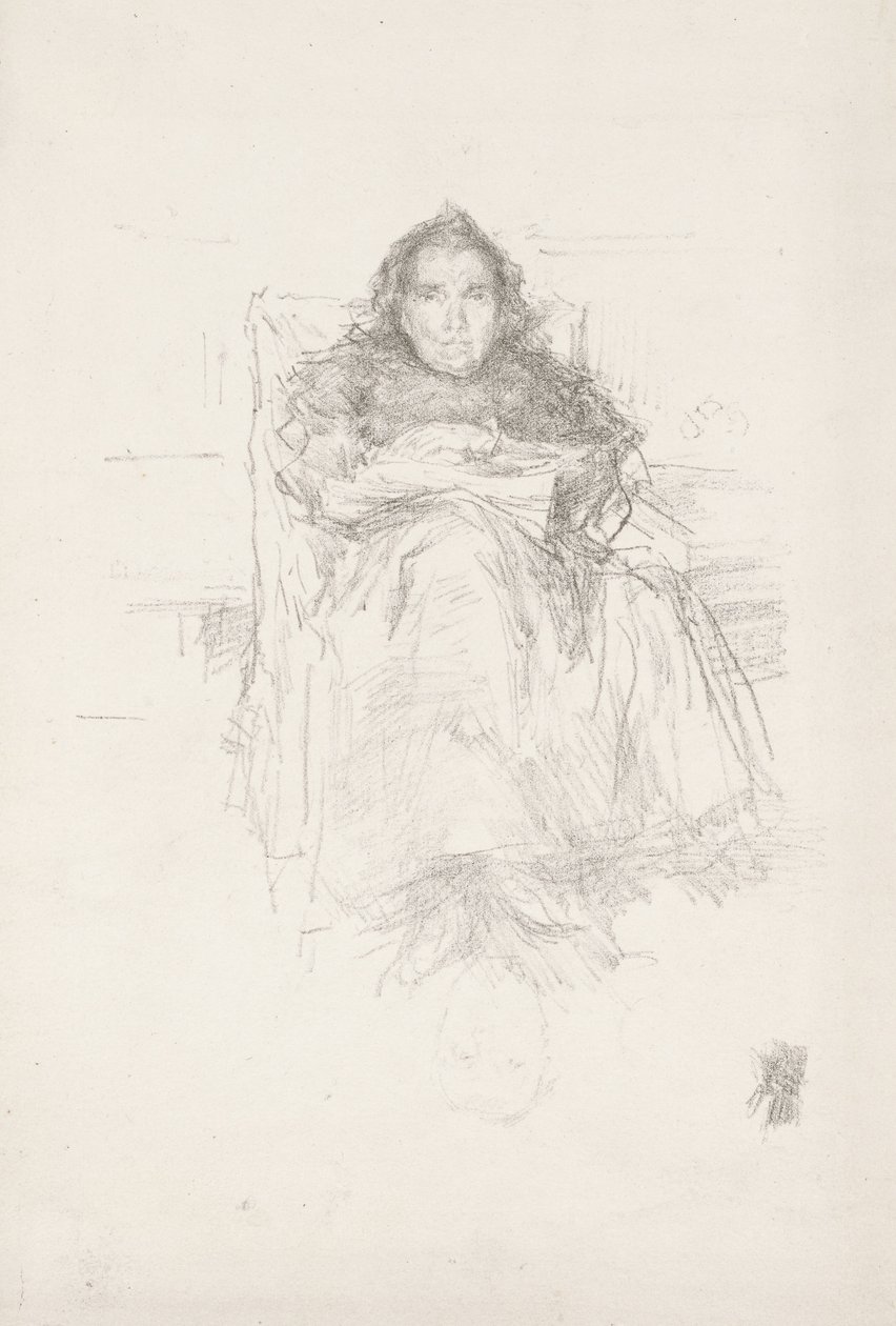 Portrettstudie: Mrs. Philip, nr. 3 av James Abbott McNeill Whistler