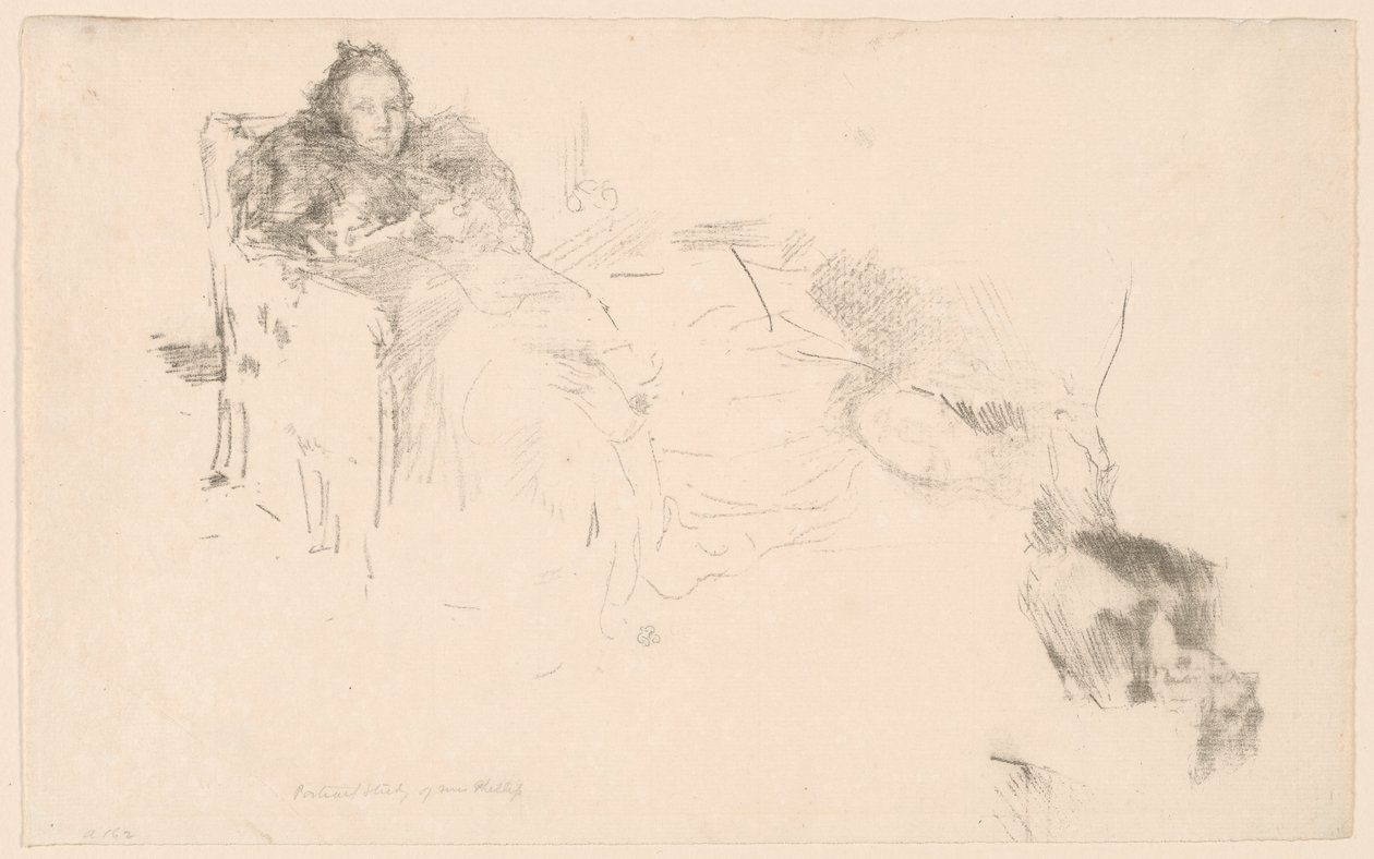 Portrettstudie: Mrs. Philip, nr. 4 [Studier av Philips] av James Abbott McNeill Whistler