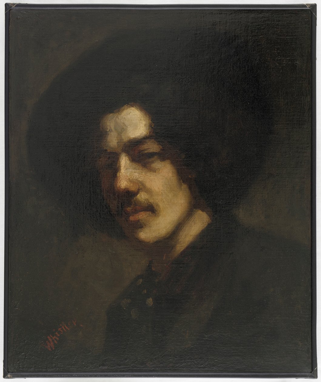 Portrett av Whistler med hatt av James Abbott McNeill Whistler