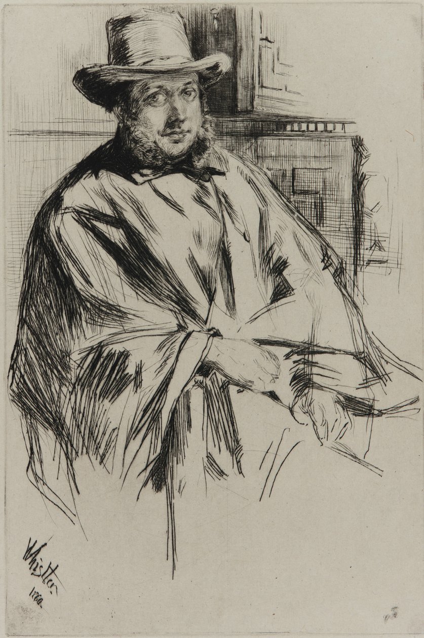 Portrett av en mann av James Abbott McNeill Whistler