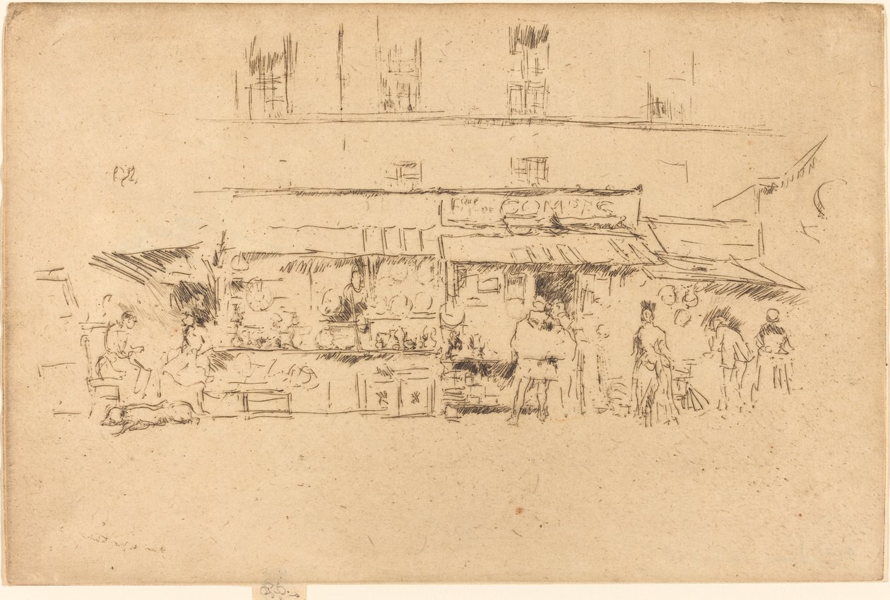 Monte Bell O ved quai av James Abbott McNeill Whistler