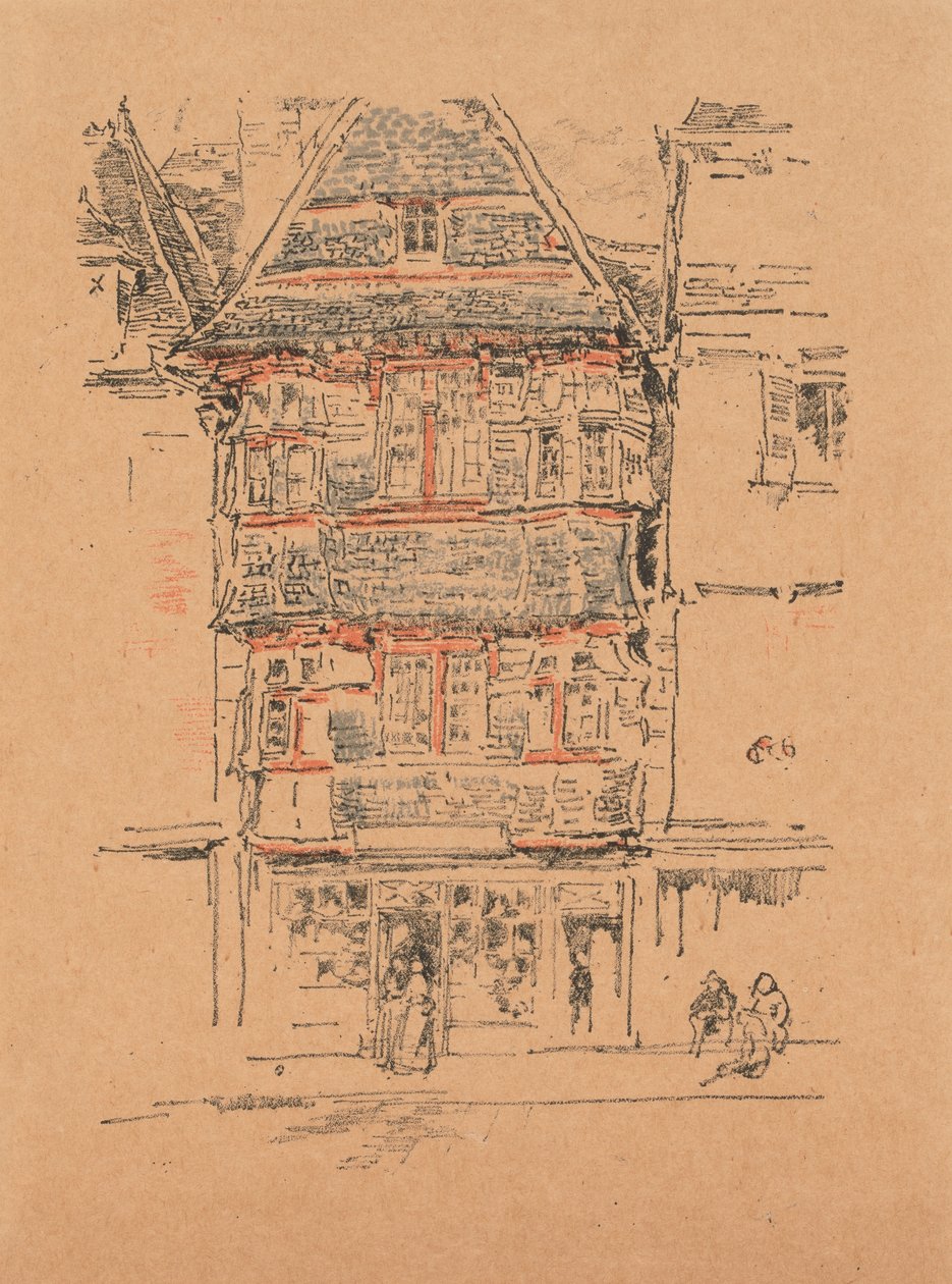 Røde hus, Paimpol av James Abbott McNeill Whistler