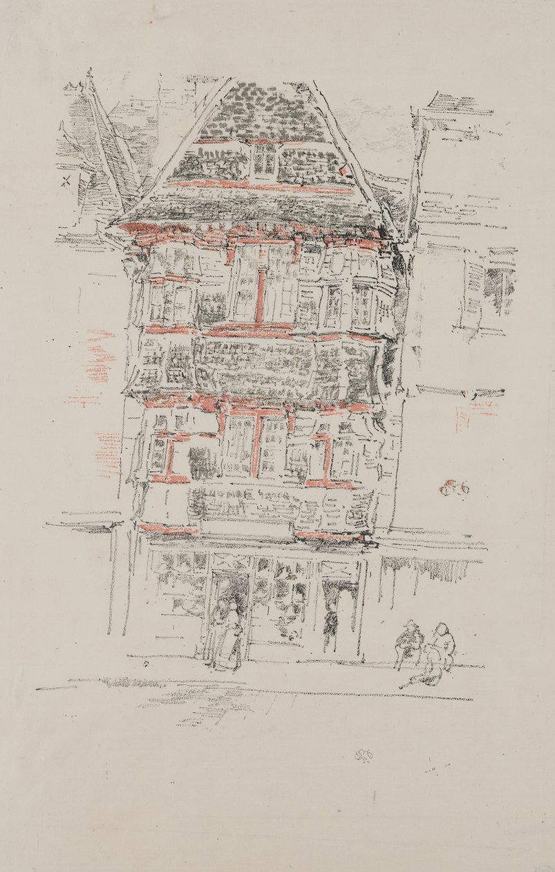 Røde hus, Paimpol av James Abbott McNeill Whistler