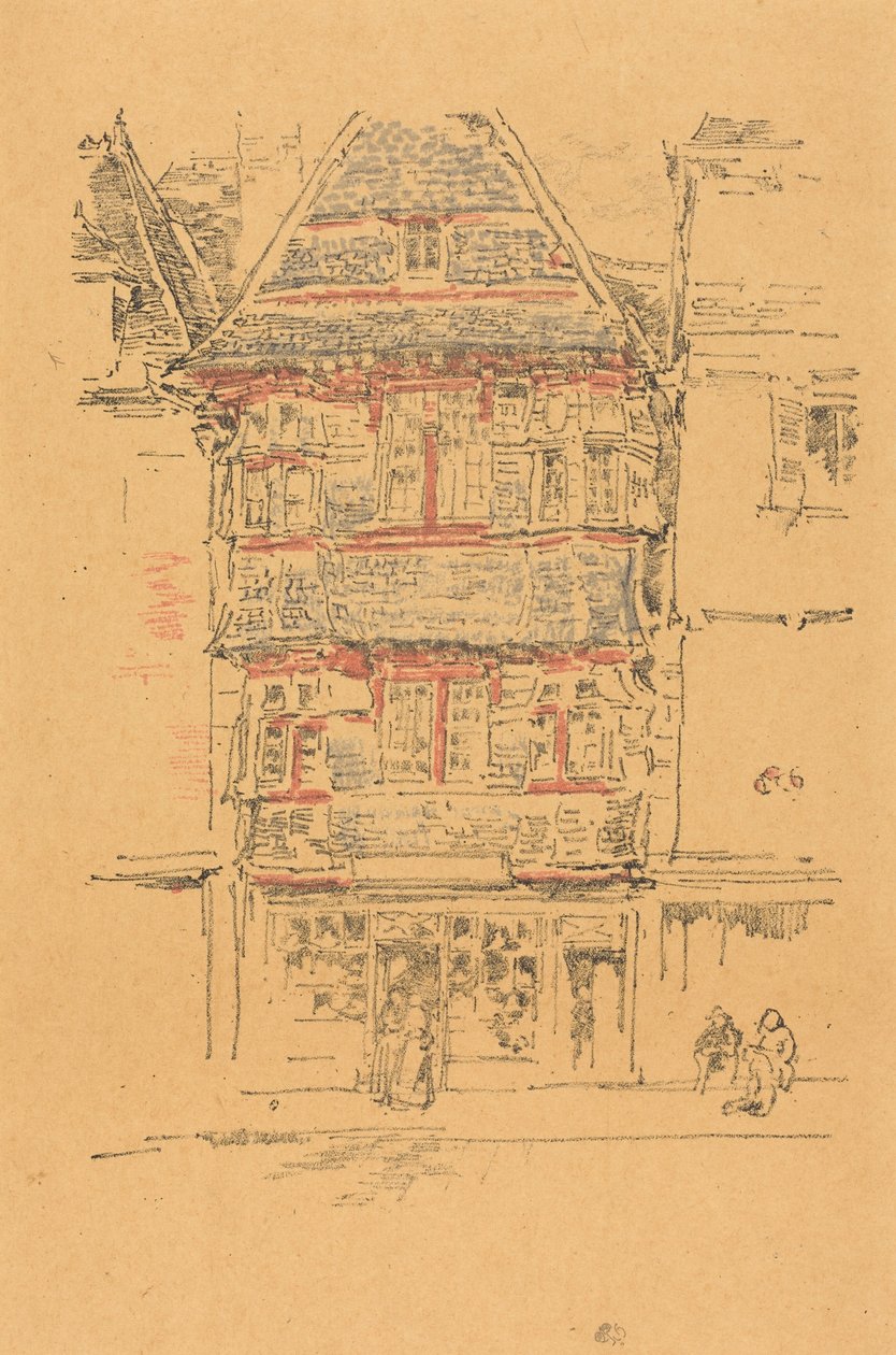 Rødt hus, Paimpol av James McNeill Whistler