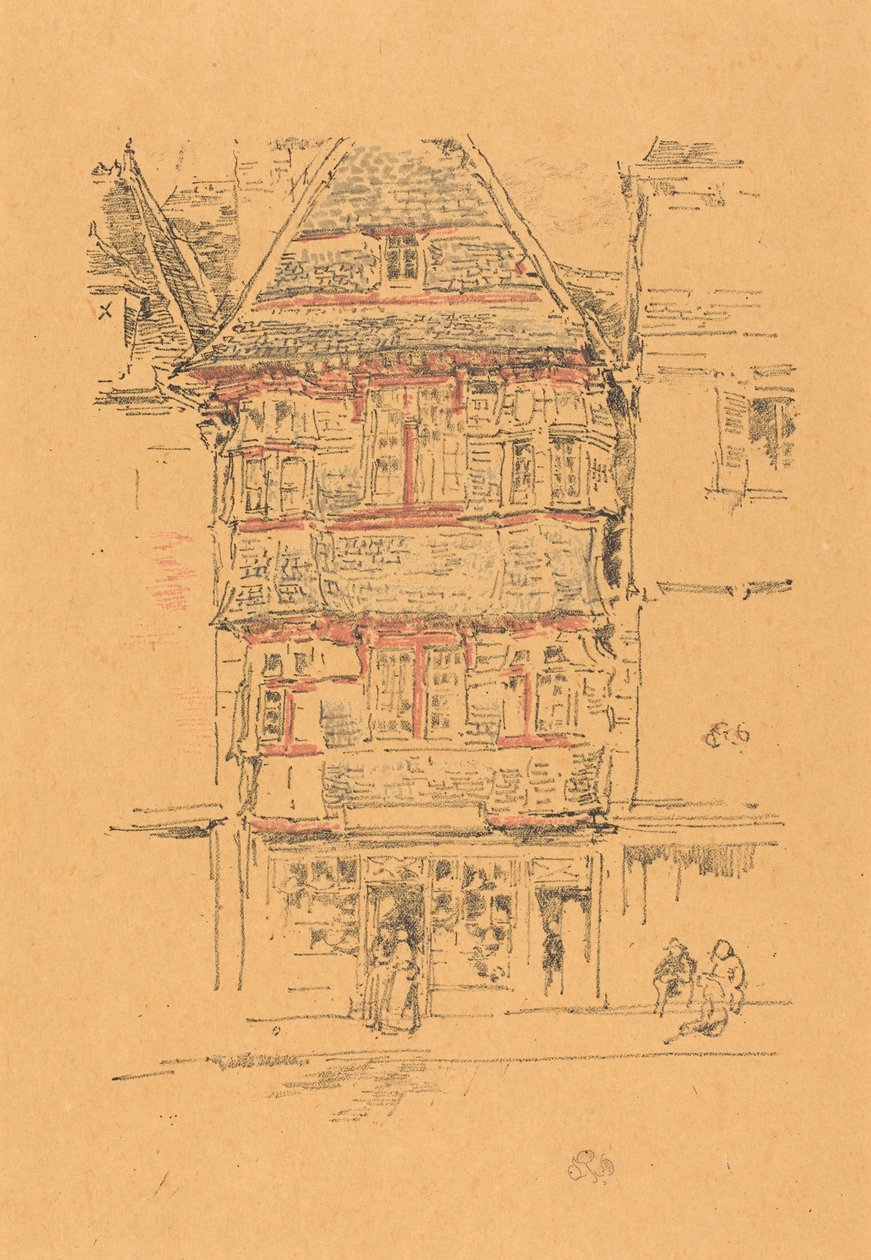 Rødt hus, Paimpol av James McNeill Whistler