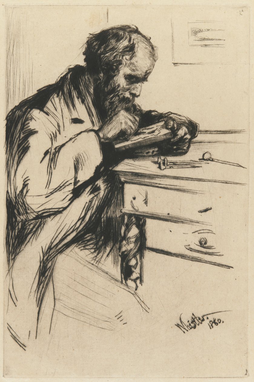Riault (Tregravøren) av James Abbott McNeill Whistler