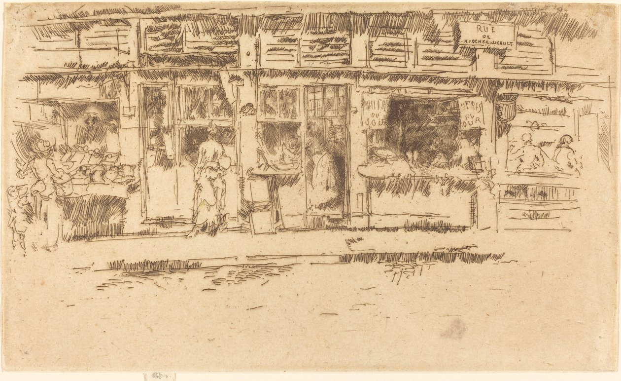 Rue de la Rochefoucauld av James Abbott McNeill Whistler