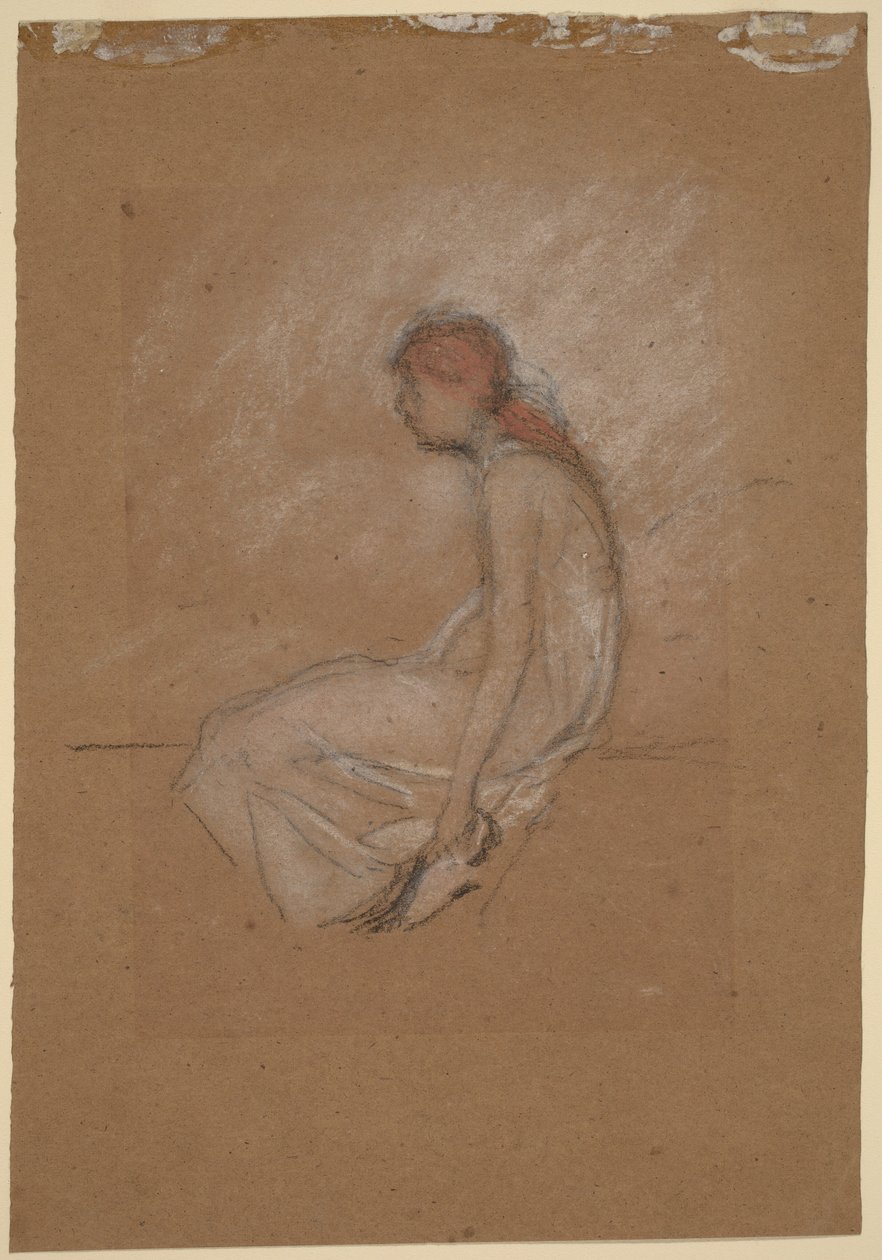 Sittende kvinne med rødt hår av James McNeill Whistler