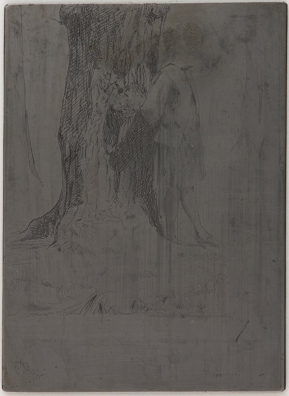 Seymour står under et tre av James Abbott McNeill Whistler