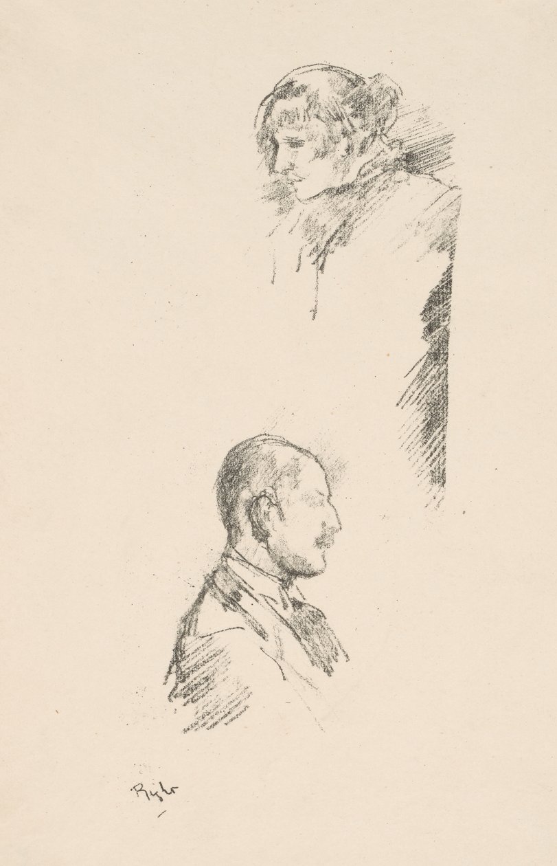 Skisser av frøken Philip og Mr. A. Studd av James Abbott McNeill Whistler