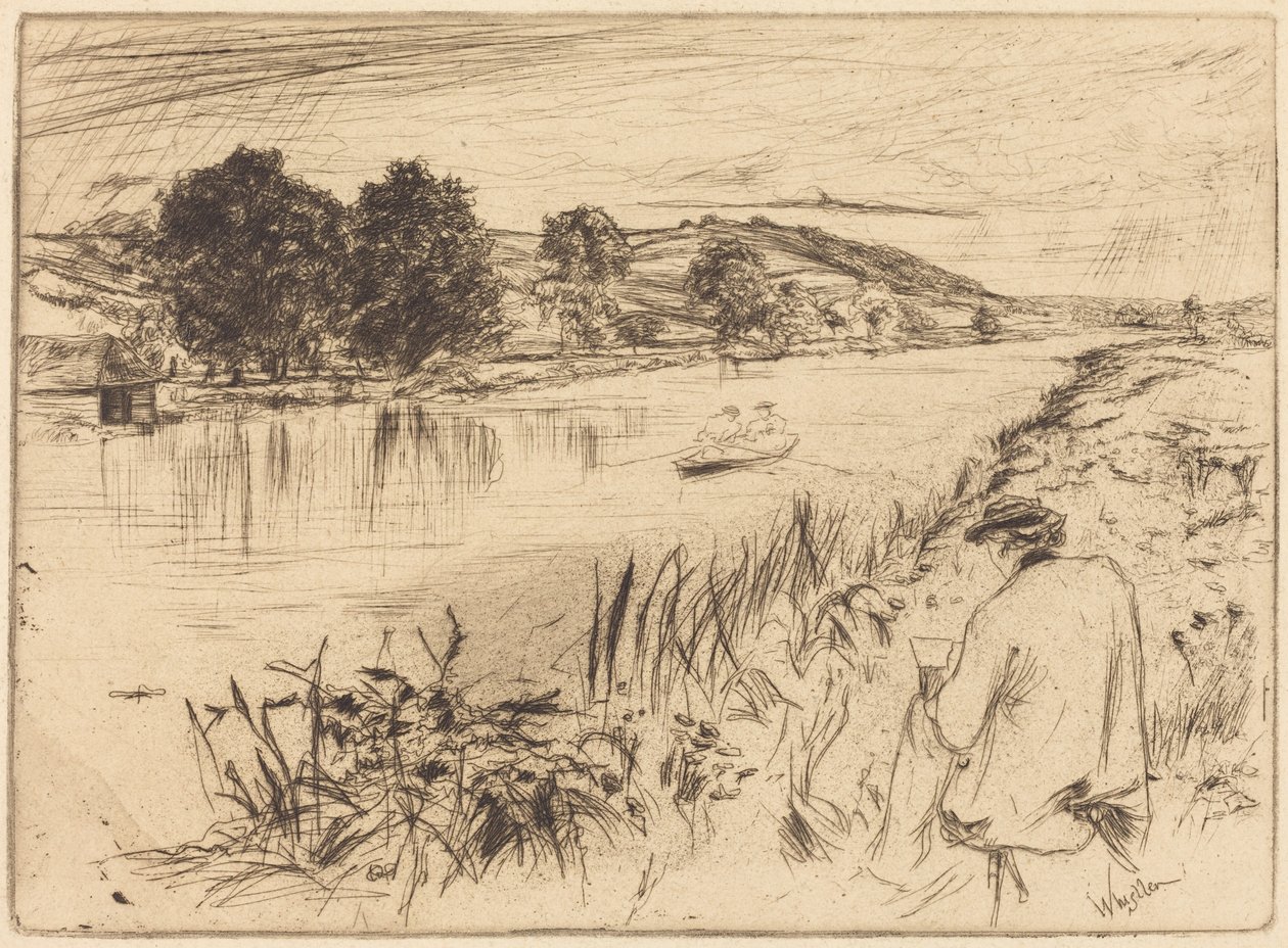 Skissering, nr. I av James McNeill Whistler