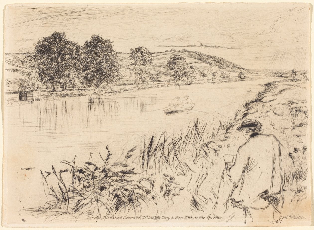 Skissering, nr. 1 av James McNeill Whistler