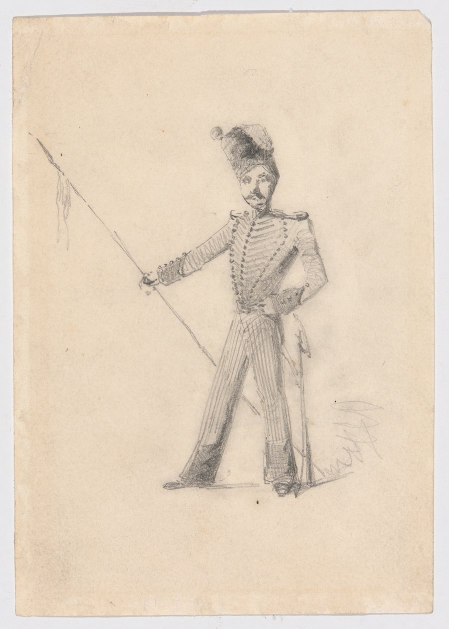 Soldat med Lance av James Abbott McNeill Whistler