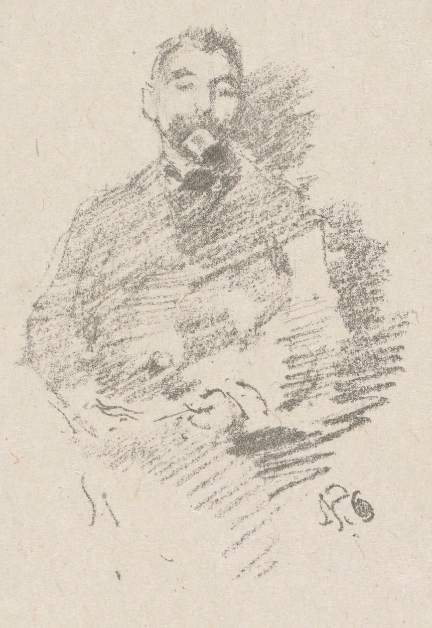 Stephane Mallarme av James McNeill Whistler