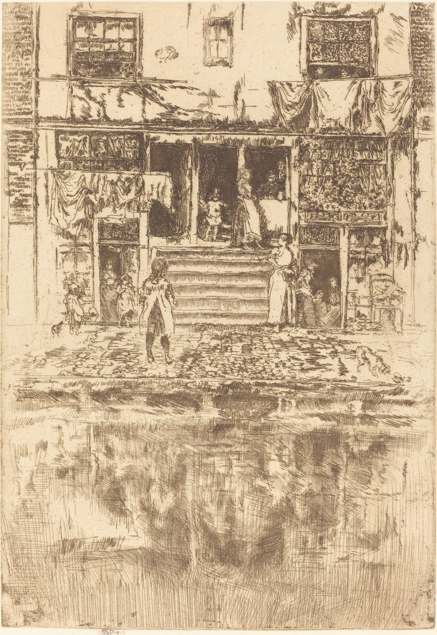 Steps, Amsterdam av James Abbott McNeill Whistler