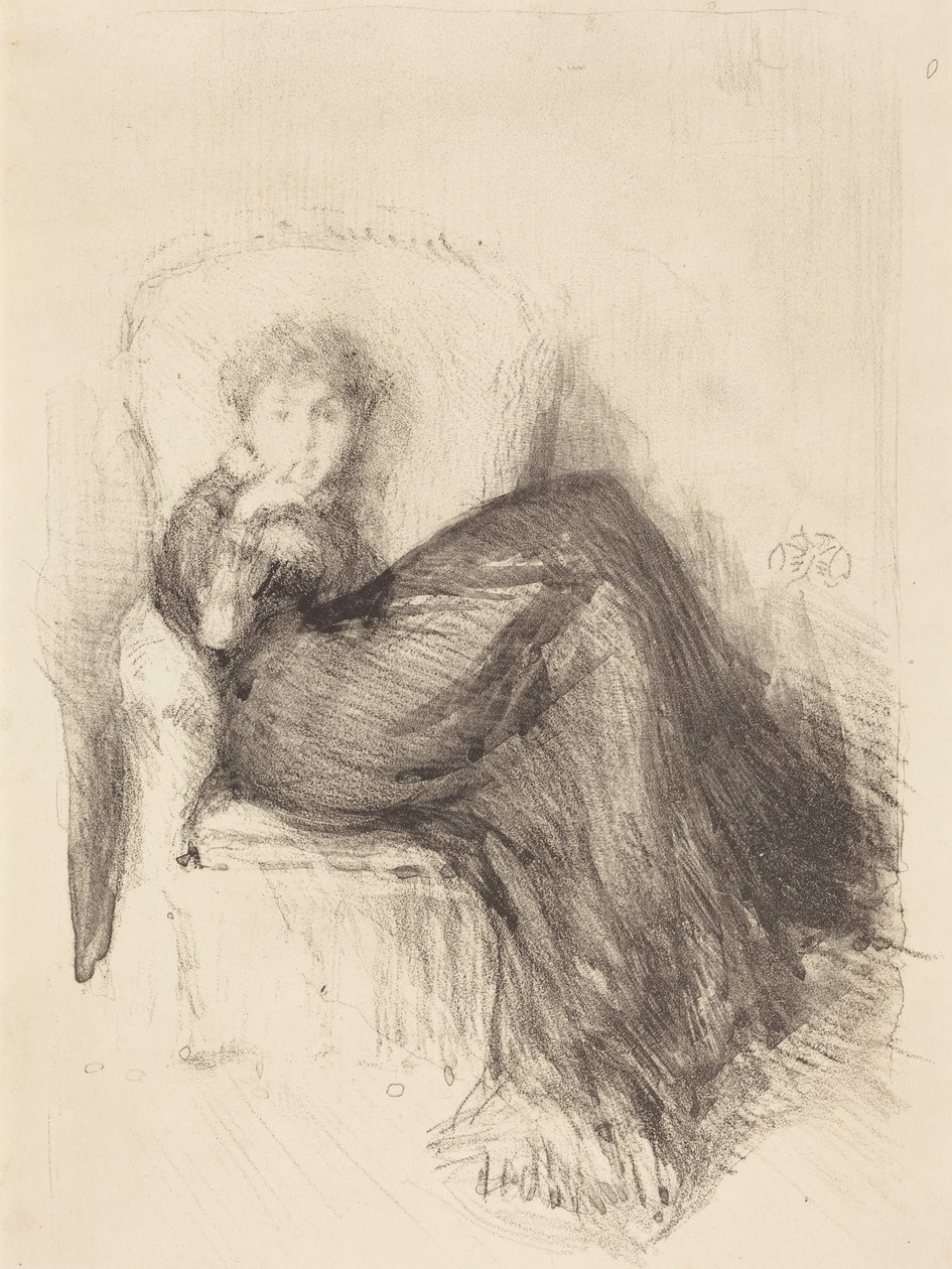 Studie: Maude sittende av James McNeill Whistler