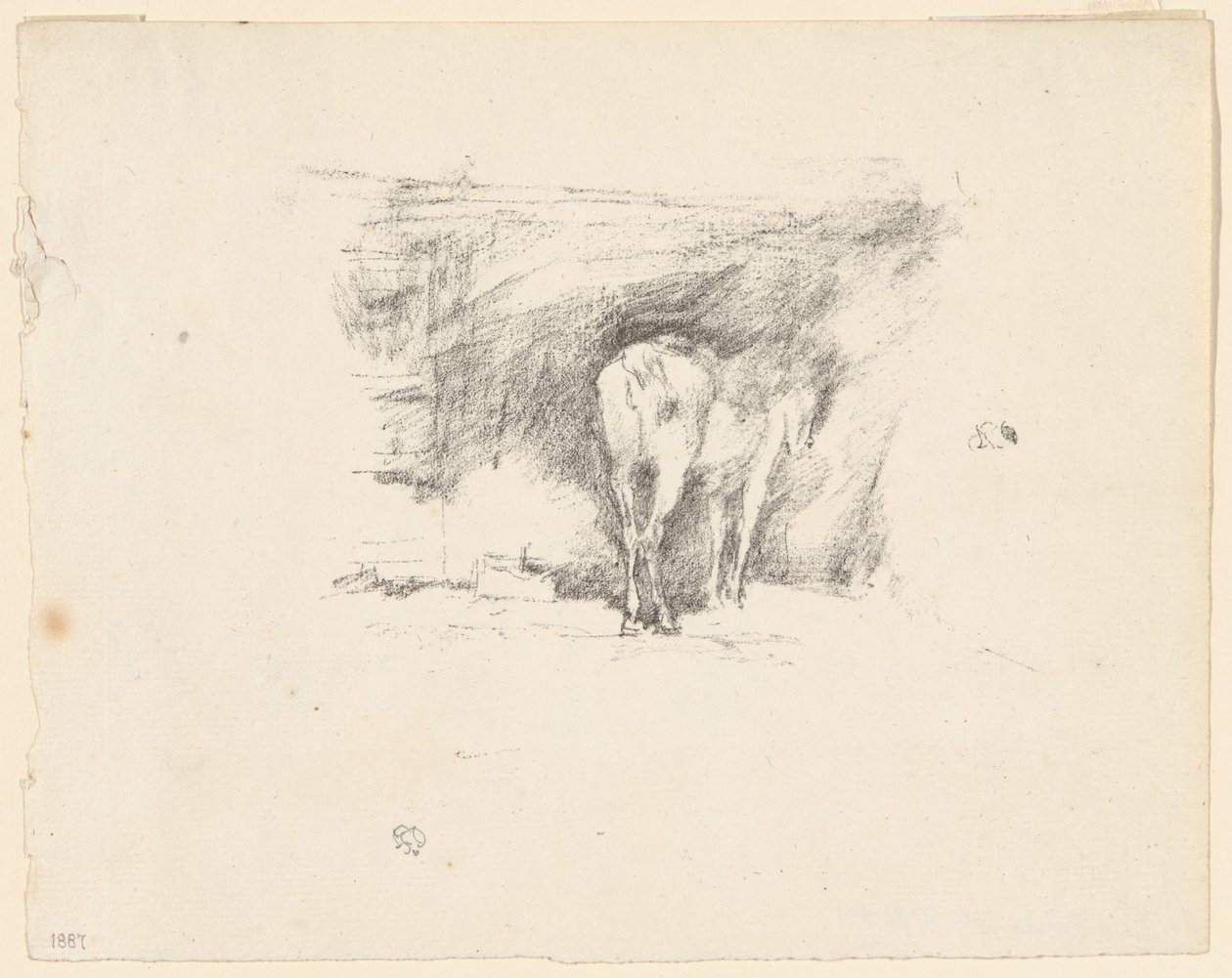 Studie av en hest av James Abbott McNeill Whistler