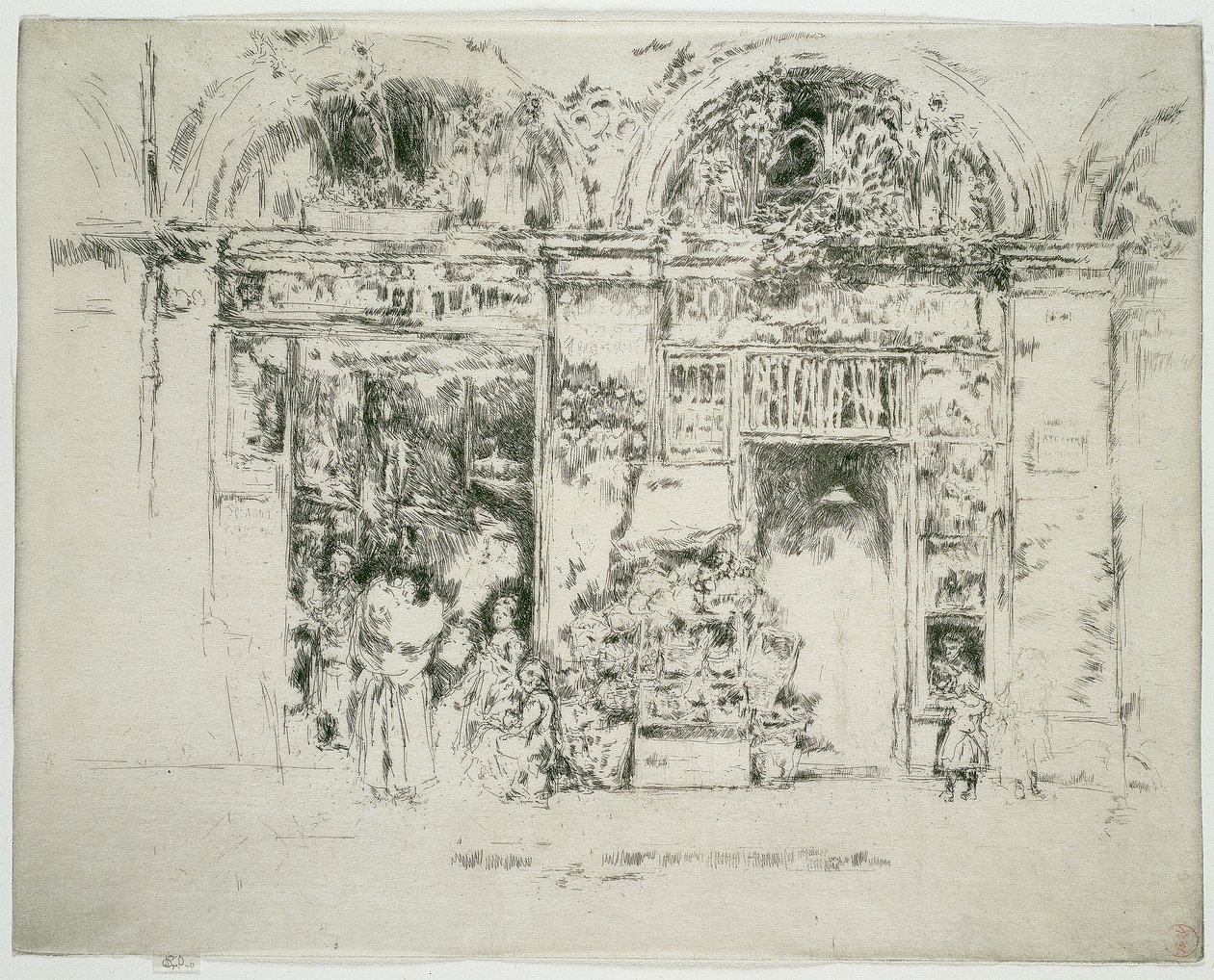 Solsikker, St Germain Market, Paris av James McNeill Whistler