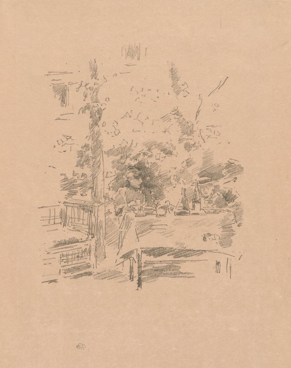 En-til-en i hagen av James McNeill Whistler