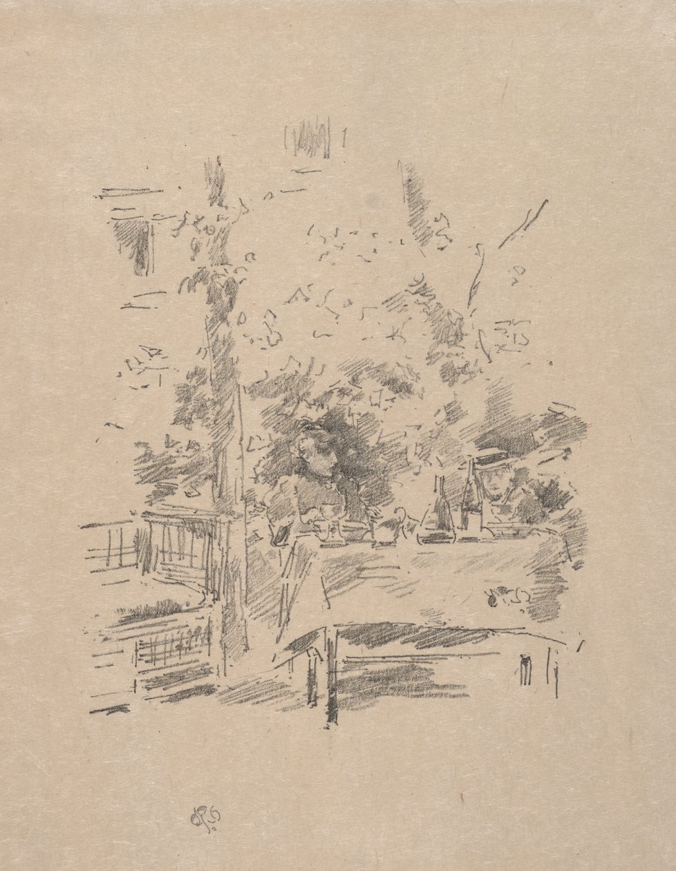 Tête-à-tête i hagen av James McNeill Whistler