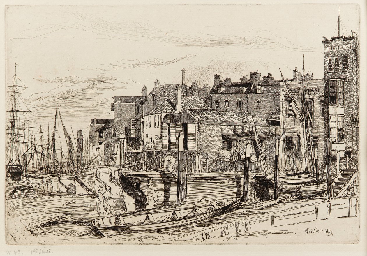 Thames politi av James Abbott McNeill Whistler