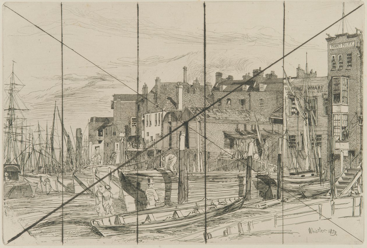 Thames politi av James Abbott McNeill Whistler