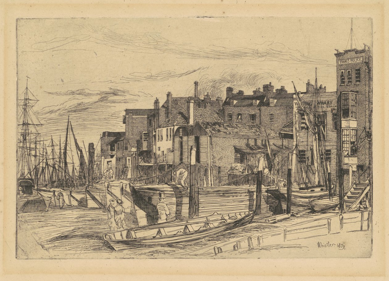Thames politi av James Abbott McNeill Whistler