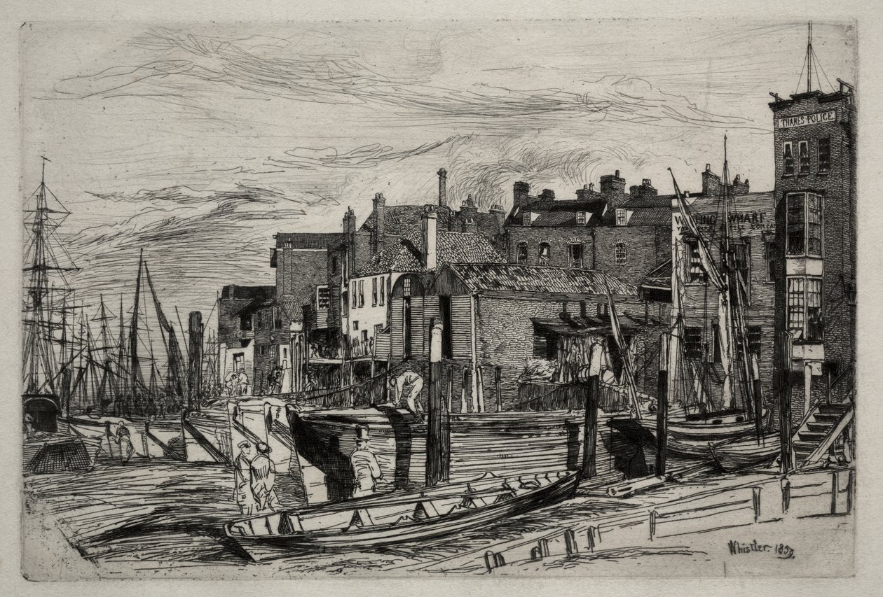 Thames-politiet av James McNeill Whistler