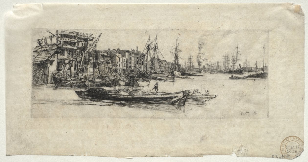 Thames-lageret av James McNeill Whistler