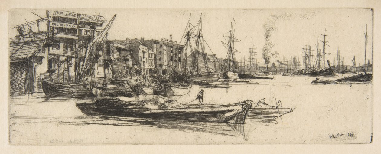 Lagre ved Themsen av James McNeill Whistler